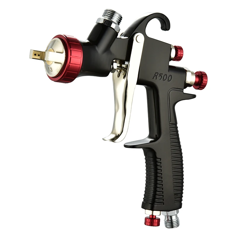 Spray Gun R500 1.3/1.5/1.7/2.0mm Nozzle LVLP Water Based Air Paint Spray Gun 600cc Paint Airbrush Cars Primer Furniture Coatings