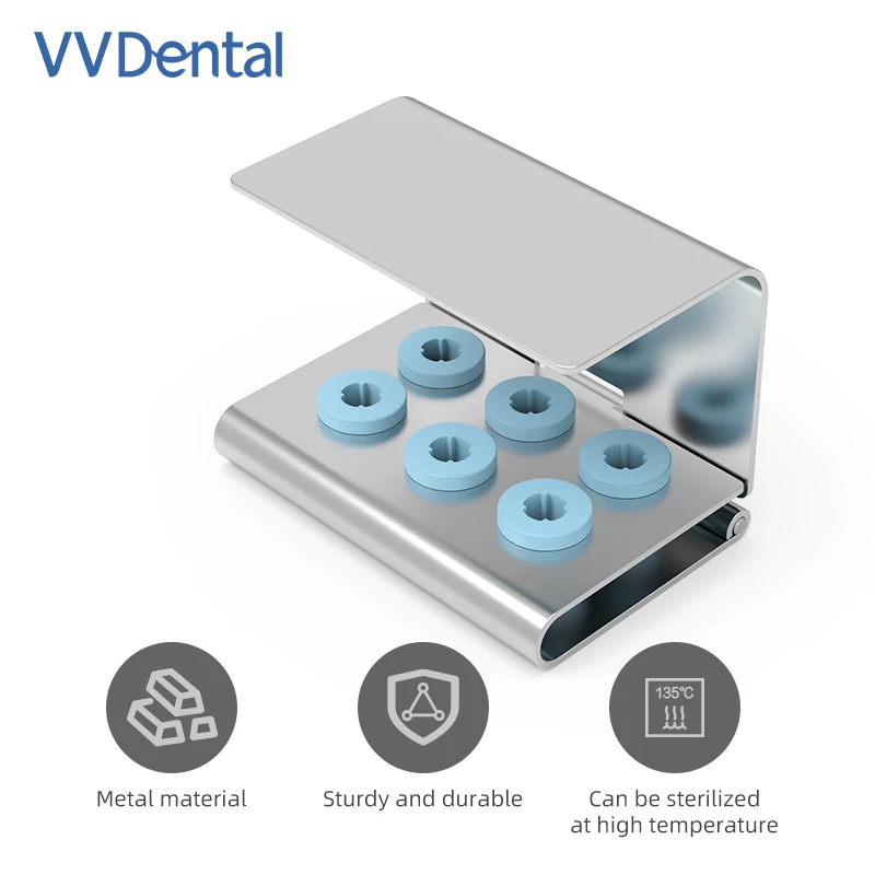 VVDental Sterilization Holder for Dental Scaler Tips Compatible with EMS/Woodpecker Autoclavable Stainless Steel Holder