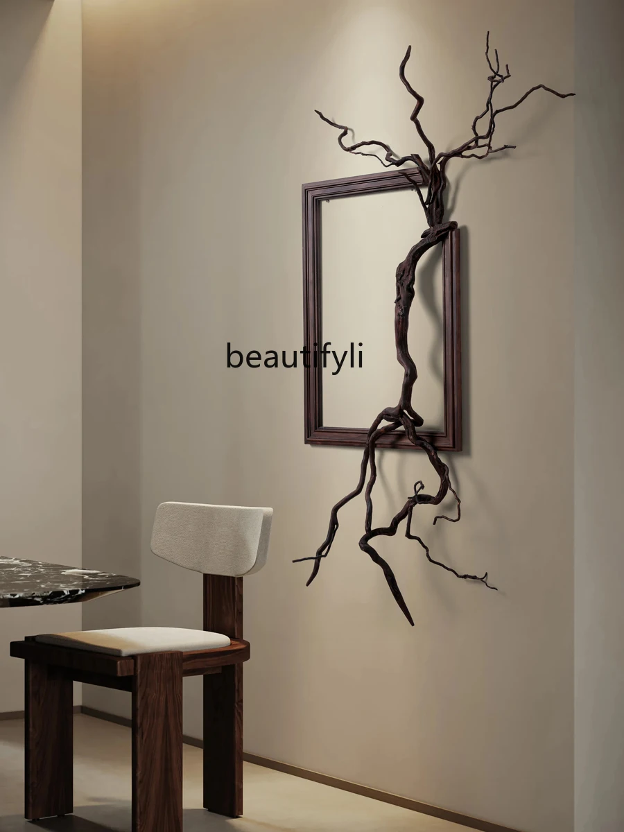 Natural Branch Wood Wall Decoration Tea Room Decoration Model Room Hallway Wall Art Device Wall Decorations