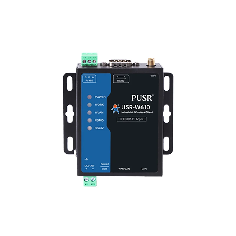 

USR-W610 RS232 RS485 Serial to Wifi&Ethernet Converter with Qualcomm-Compatible Chip Modbus RTU to Modbus TCP WIFI Serial Server