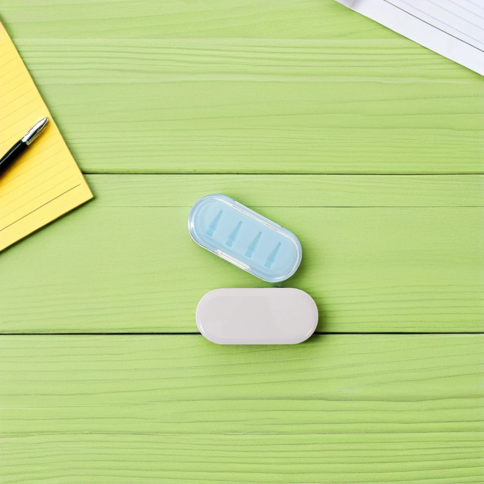 

4pcs Pen Nib Storage Box Compact Stylus Tip Organizer For Tablet Screen Writing Protective Portable Nib Holder Office School