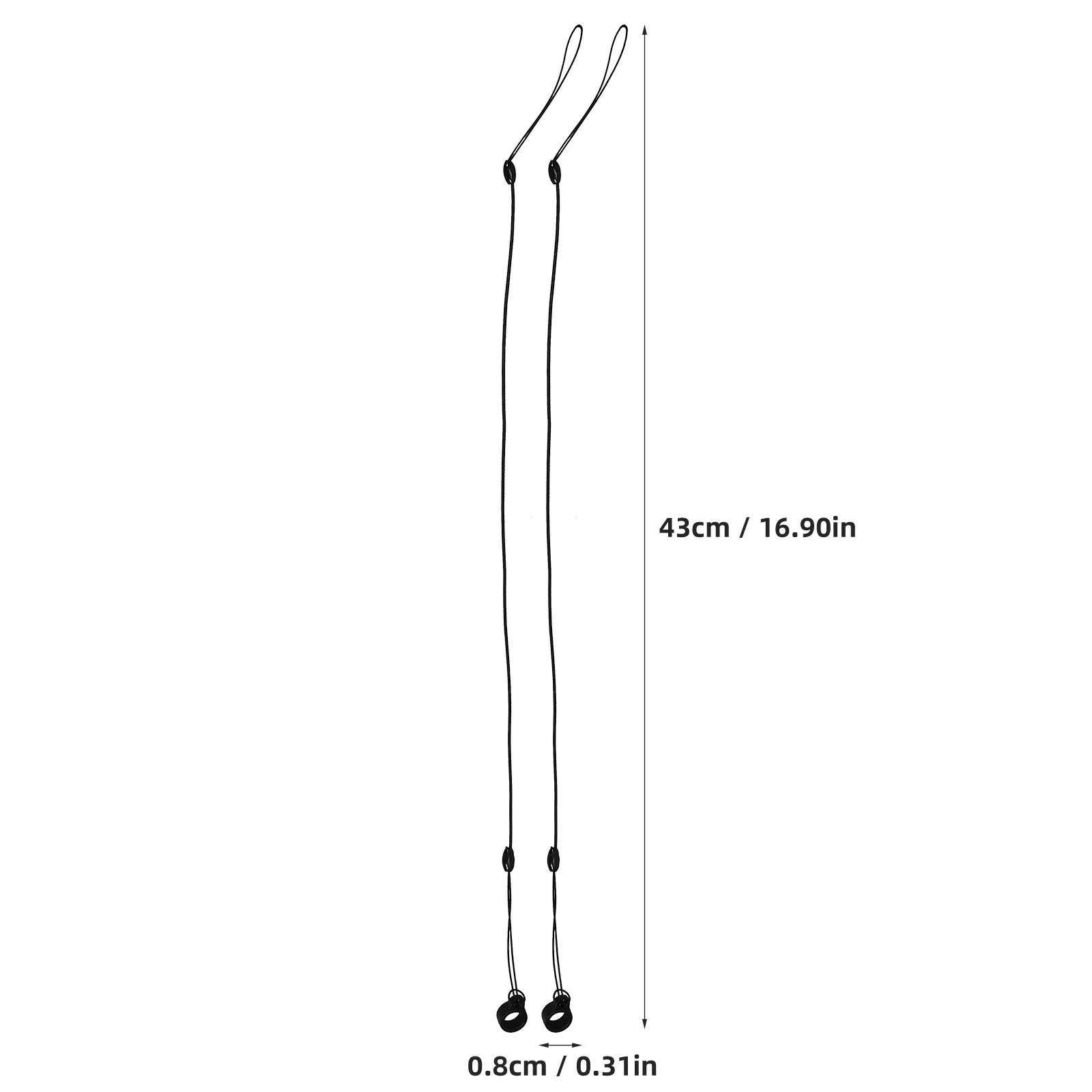 10 Pcs Signature Pen Elastic Cord Hanging Rope Lost Lanyards Safety Stylus Ropes Silica Gel Retractable Cords