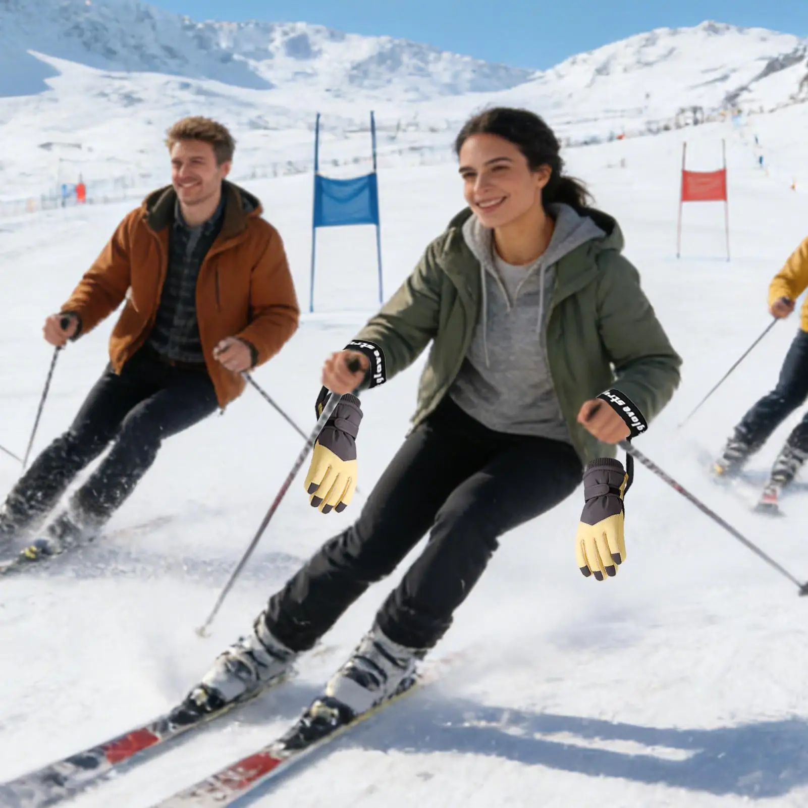 

Ремешок на запястье для перчаток, эластичный анти-потерянный ремешок с зажимом, держатель для лыжных перчаток, ремень для катания на сноуборде, поездок на работу, кемпинг, лыжи, зима