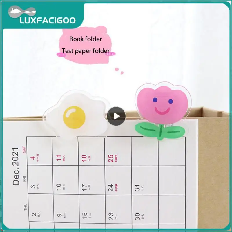 Cartella acrilica cartone animato creativo non facile da rilassarsi dopo l'uso ripetuto Clip di carta per la modulazione dei File saldamente portafoglio per cartelle per esami