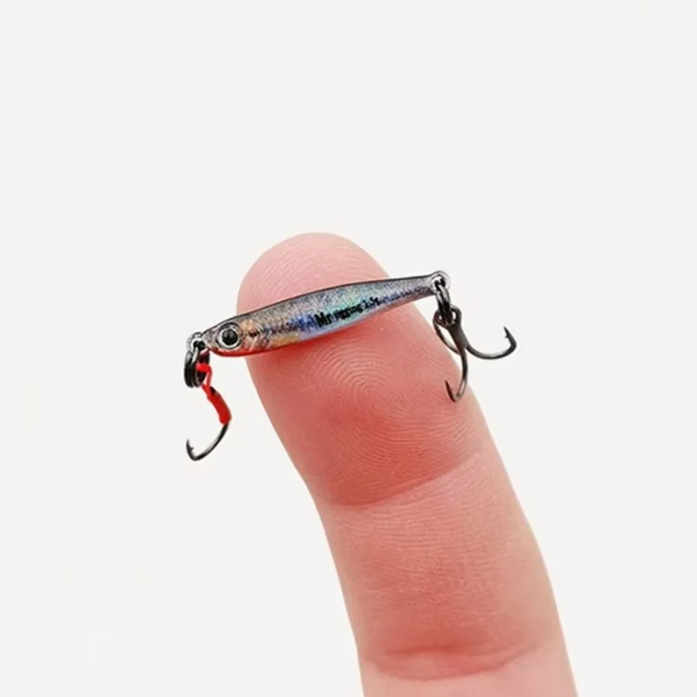 1.5/3g/5g Weight Micro Jigging Baits 3D Bionics Design Bionic Mini Shape Fishing Spoon Lure Sequin Finish Mini Jig Lure
