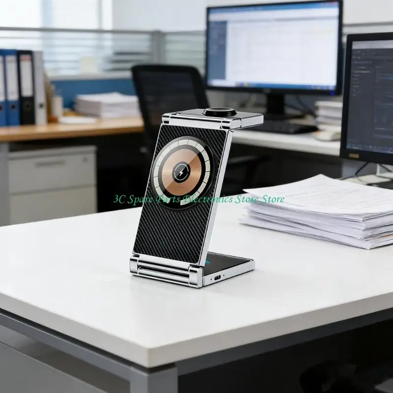 SZ 3 IN 1 Wireless Charging Adapter Foldable Fast Charging Docking Station Pad Replacement