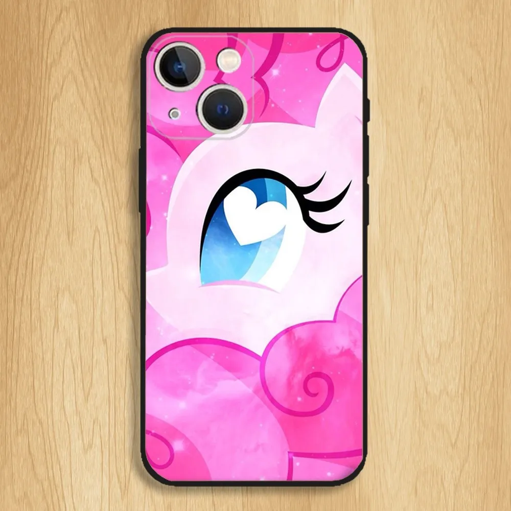 Cute My L-Little P-Pony Phone Case For iPhone15,14,13,12,11,Pro,Max,Plus,Mini,X,XS,XR,8,7,6,S,Plus,SE Soft Black Case