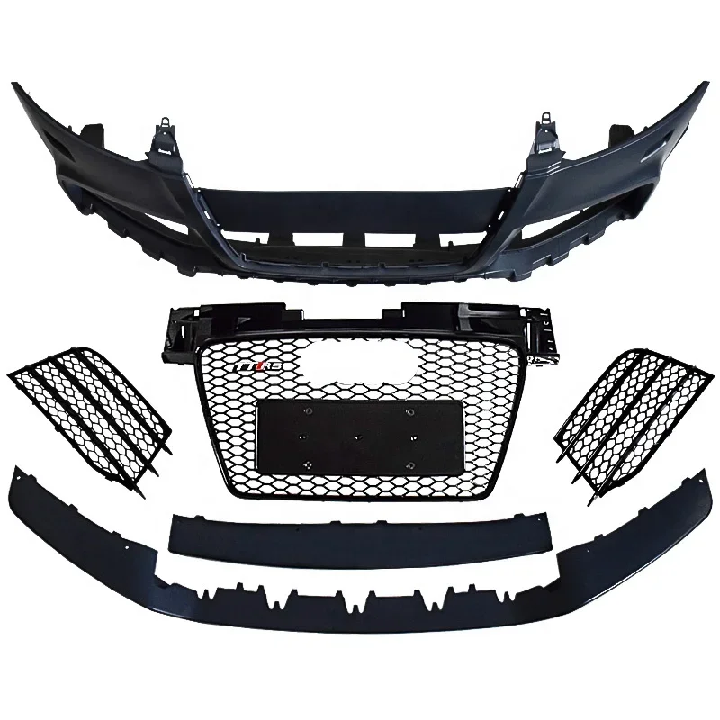 

Custom Size Front Bumper with Grill for TT MK2 PP Plastic Auto Body Kit Accessories for 2008 2009 2010 2011 2012 2013 2014