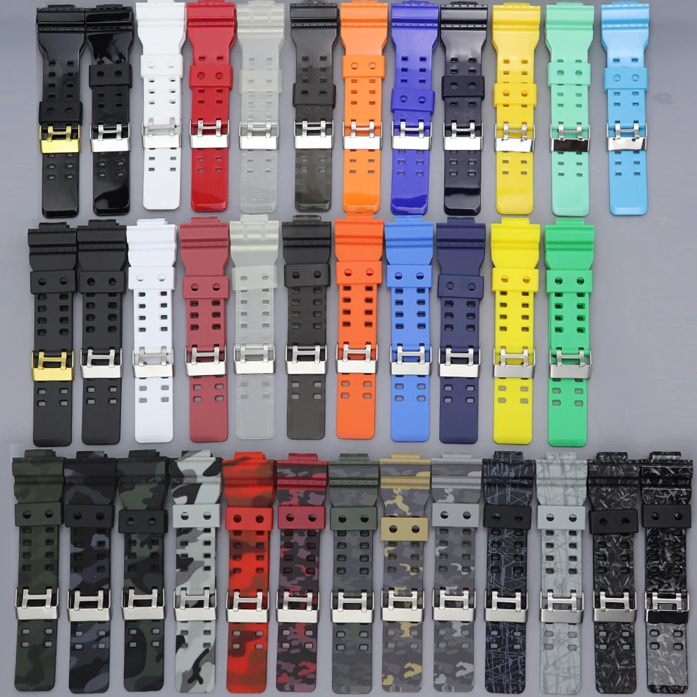 Silicone Watch Strap For Casio G-shock GA110 GA200 GA400 GA300 GD110 GA700 G8900 GLS100 GD100 GLS8900 Wristband Belt Bracelet