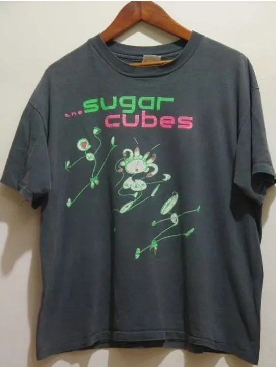 Bjork The Sugar Cubes Basic Black 90s Cotton T shirt All Size