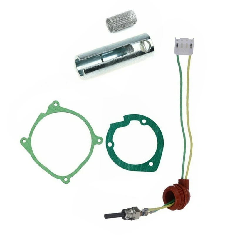 1Set 5Pcs Car Air-Crude Oil Gaskets Strainers+12V Ceramic Glow Plug For Air-Crude Oil Heater Similar Webasto