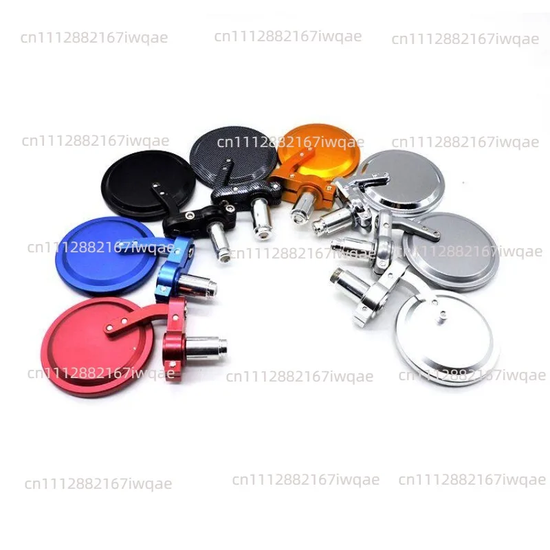 Suitable for modifying handlebar mirror universal small round mirror reversing auxiliary mirror accessories model  product