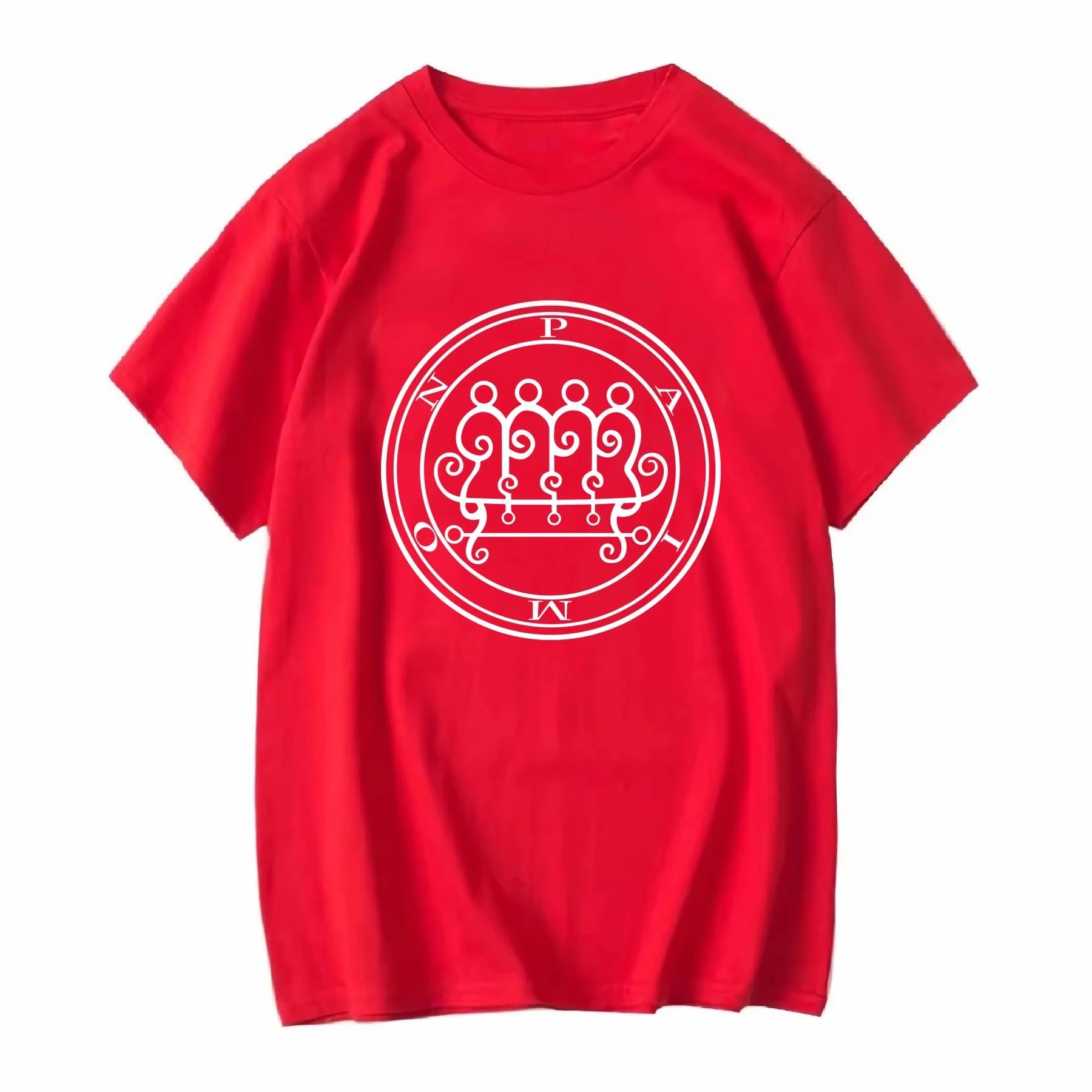 2026 New King Paimon Sigil Demon Seal T Shirt Demonology OcculT Key of Solomon Grimoire Gothic Jersey
