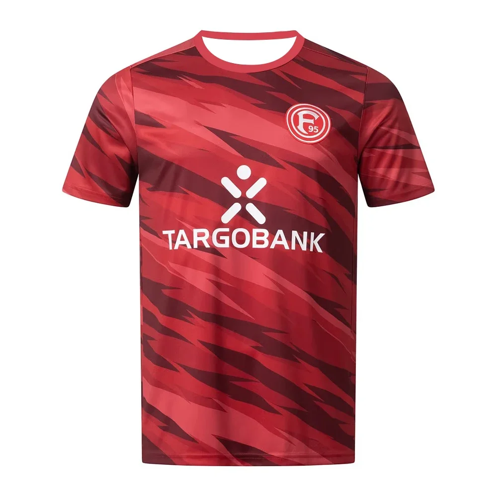 2025 رجل Dusseldorf ثلاثية الأبعاد الطباعة قصيرة الأكمام قميص كرة القدم الشباب الاطفال التدريب كرة القدم موحدة تنفس للجنسين جيرسي #3