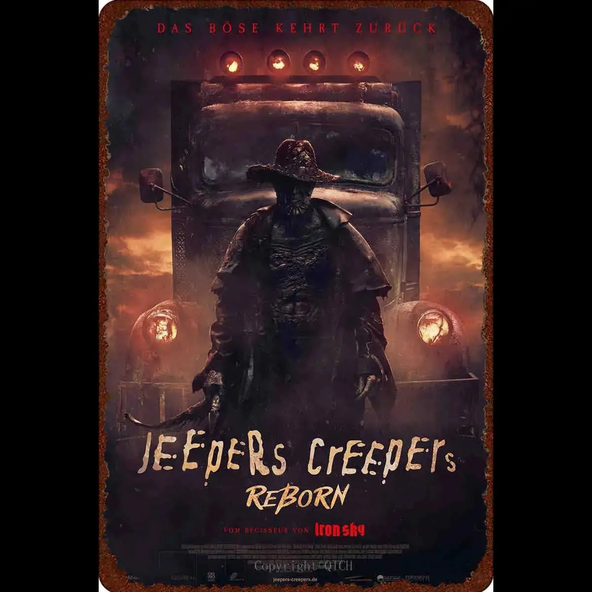 Jeepers Creepers Reborn Vintage Metal Tin Sign  Retro Funny Poster for Bar Kitchen Club Pub Home Wall Decor  Unique Wall Art Hom