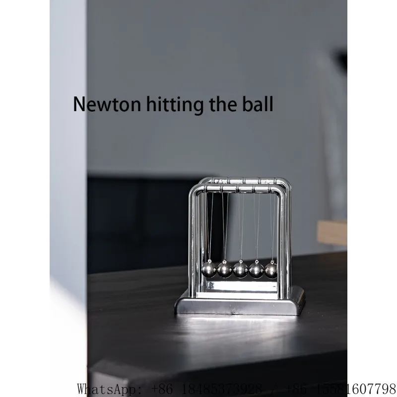 Newton Cradle Balance Balls Physics Pendulum Ornament Desk Decor Creative Home Decoration Science Toy Birthday Gift Craft view 2