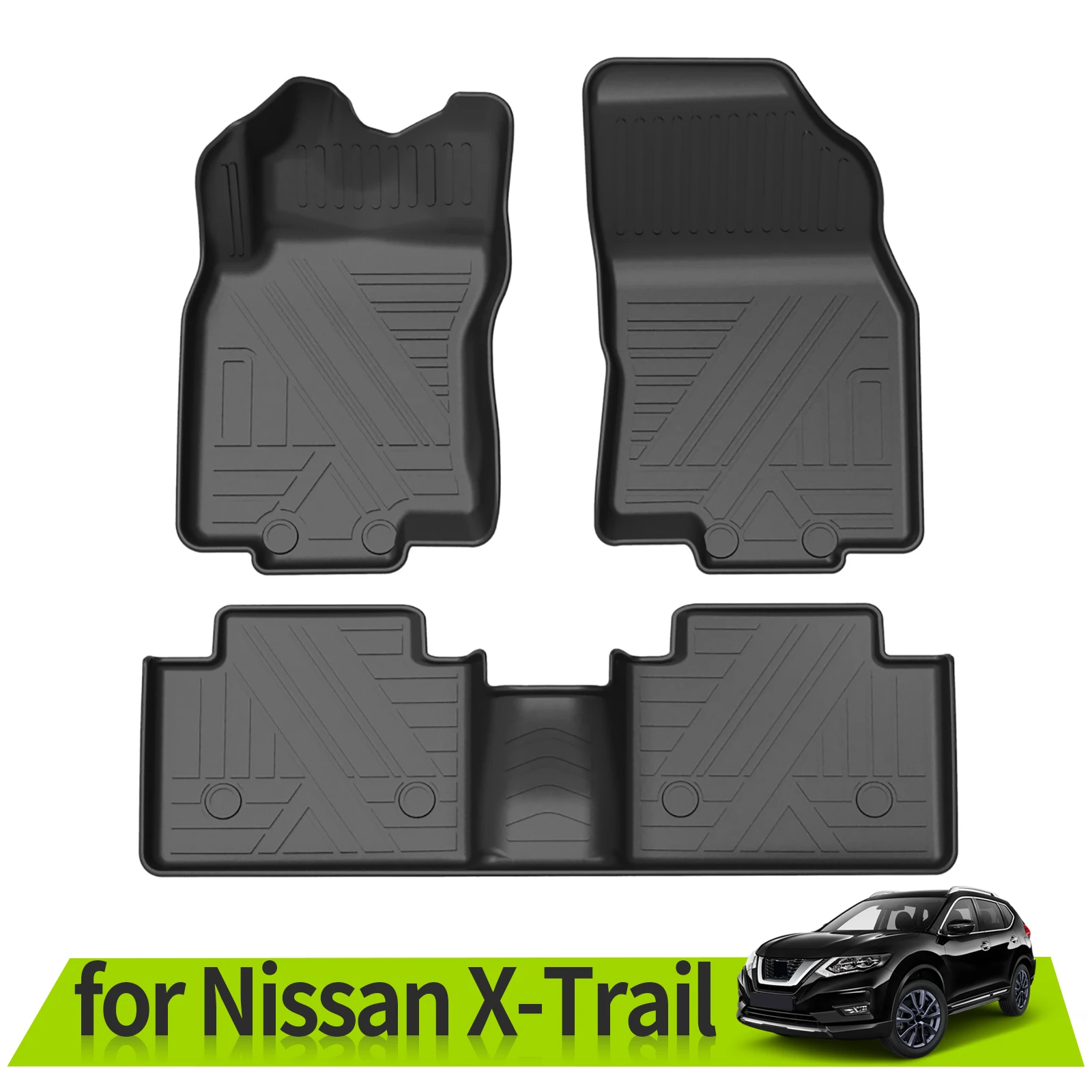 

for Nissan X-trail 2014-2020 Xtrail T32 Car Floor Mats Trunk Backrest Pad TPE