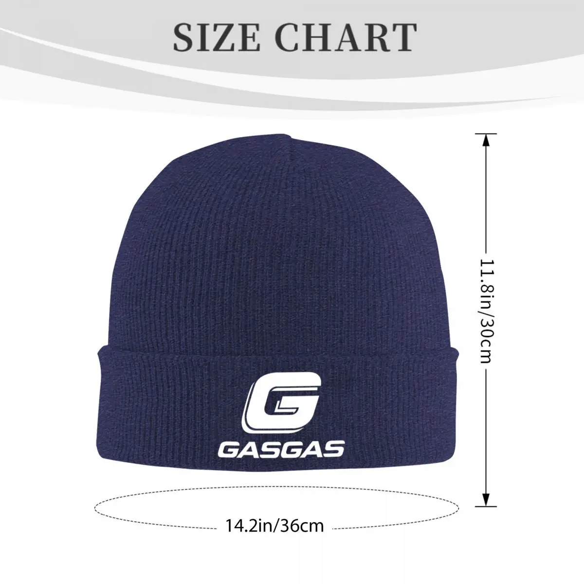 Gasgas Plaid Logo Warm Knitted Cap Hip Hop Bonnet Hat Autumn Winter Outdoor Beanies Hats for Men Women Adult