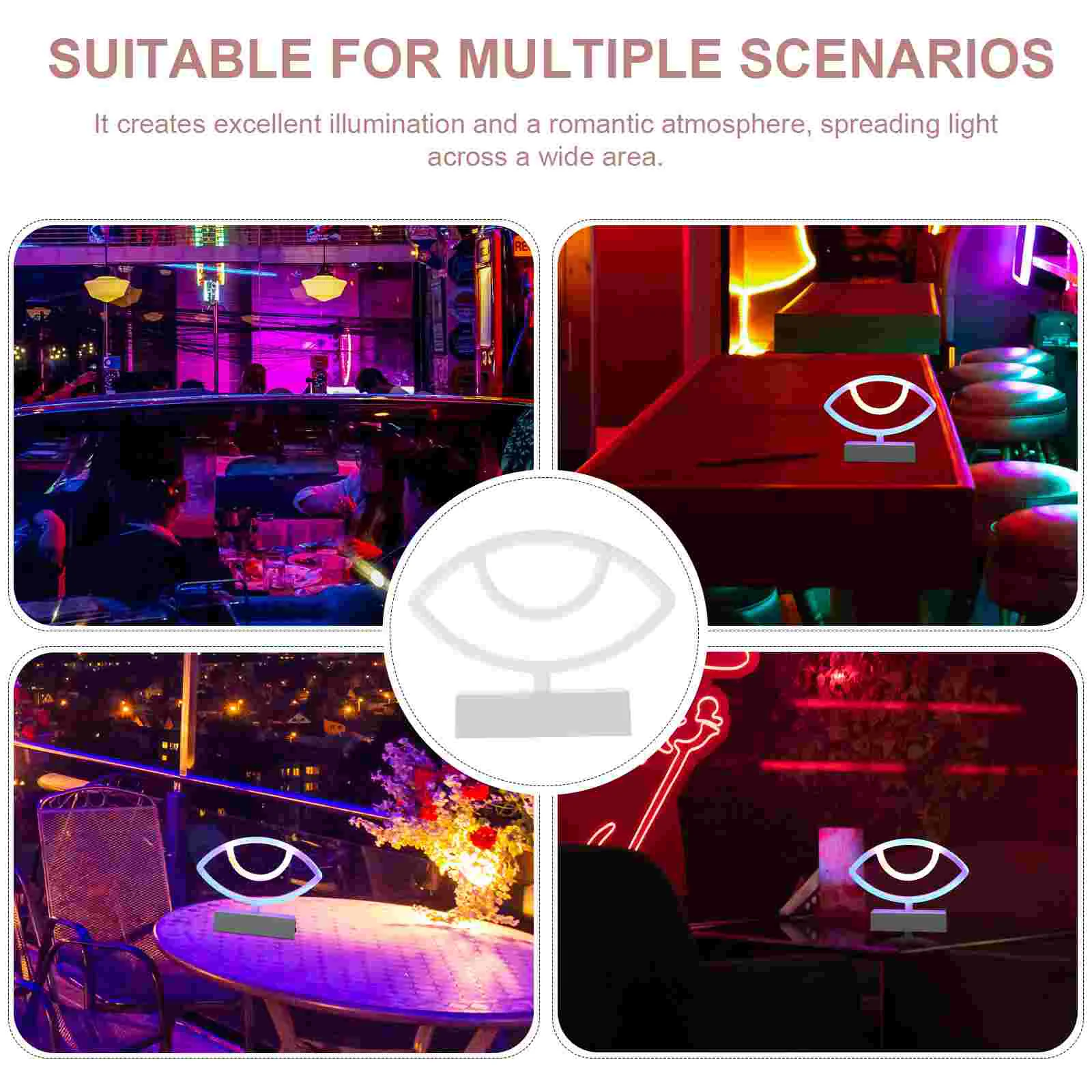 Baby Night Light Colorful Neon Sign Halloween Table Lamps Festival Decor Signs PC