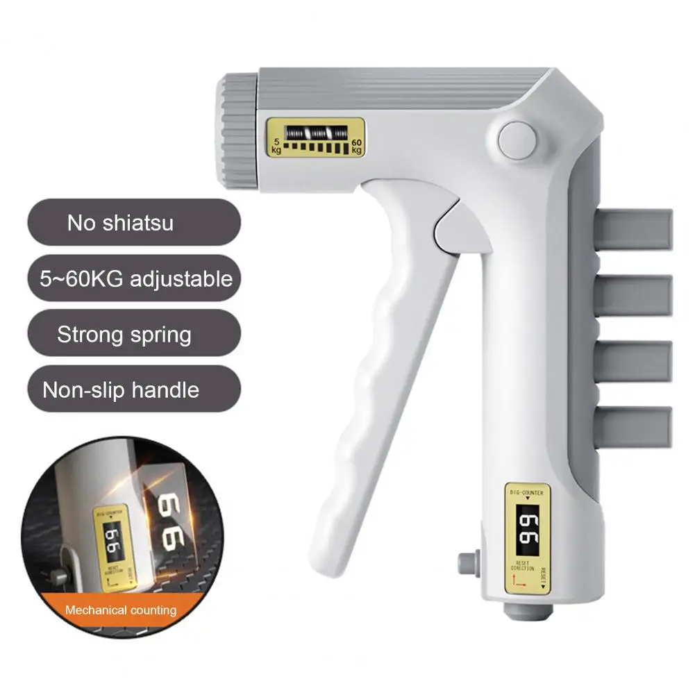 

Регулируемый усилитель захвата Тренажер для захвата рук Тренажер для регулируемой силы захвата со счетчиком для мужчин и женщин Тренажер для предплечья