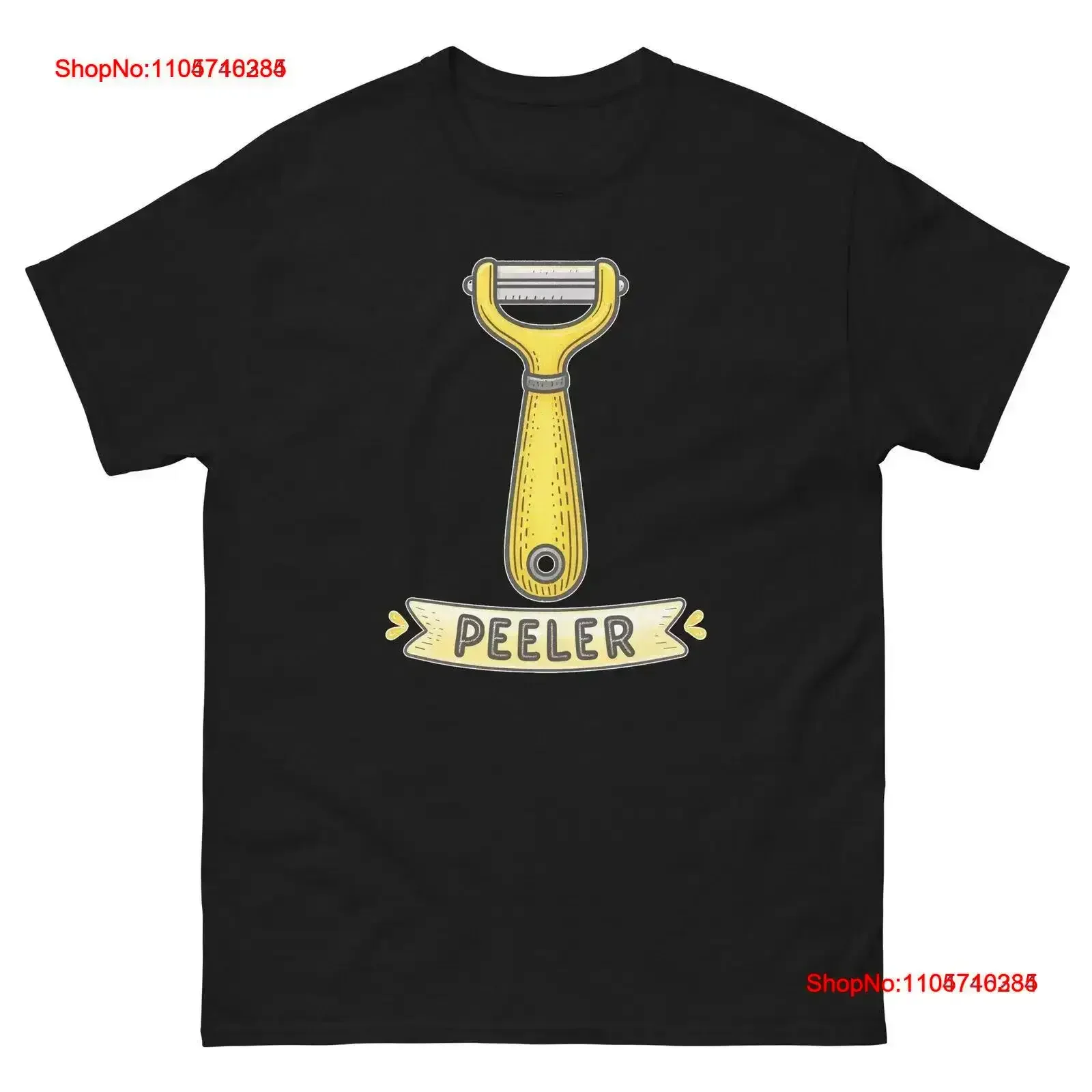 Peeler Kitchen Home Cooking Culinary Utensil T Shirt vintage Washed Stylish Slightly Versatile Breathable homme graphic Soft