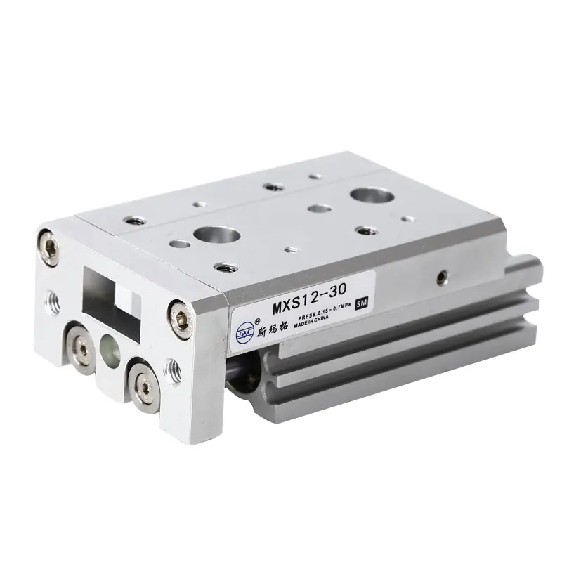 Pneumatic precision sliding table HLS linear guide cylinder MXS16-10 12-20 30 50 75A 100 125