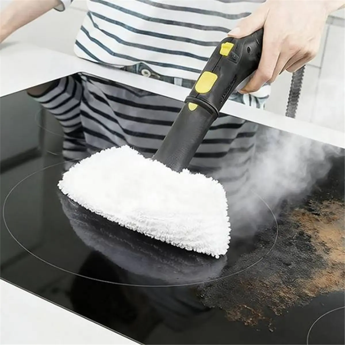 

Сменные треугольные насадки-щетки для пароочистителей SC1, SC2, SC3, SC4, SC5, салфетки из микрофибры для паровой швабры