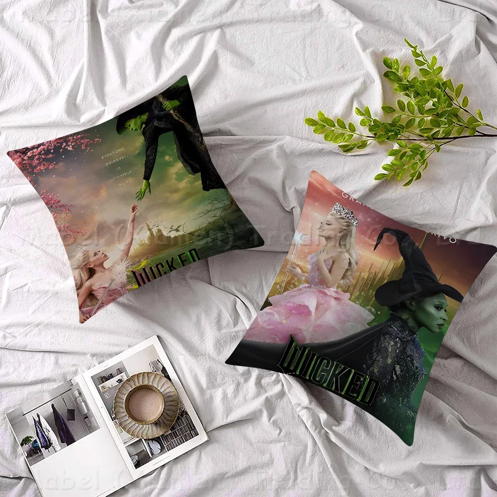 2024 Musical Movie Wicked Pillow Cover Sofa Cushion Cover Home Room Decoration Children Gift