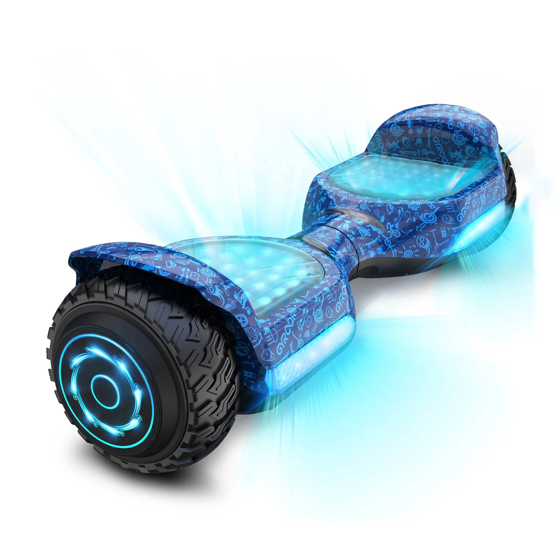 Off-Road Motor Led Licht Hoverboard Met Chinese Batterijfabrikant 250W * 2 6.5 Inch Oem Elektrische Balans Smart Balance Wiel