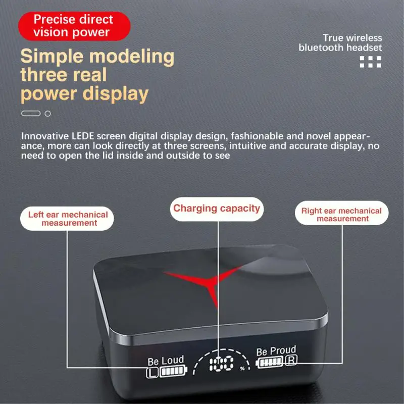 M90-auriculares inalámbricos TWS con Bluetooth, cascos deportivos con Control táctil, estéreo Hifi, para juegos, con micrófono para teléfono inteligente