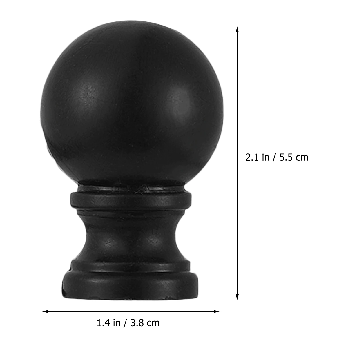 

10pcs Lamp Shade Frame Finial Black Ball Table Lighting Accessories Floor Knob Desk Replacement Parts Smooth Surface