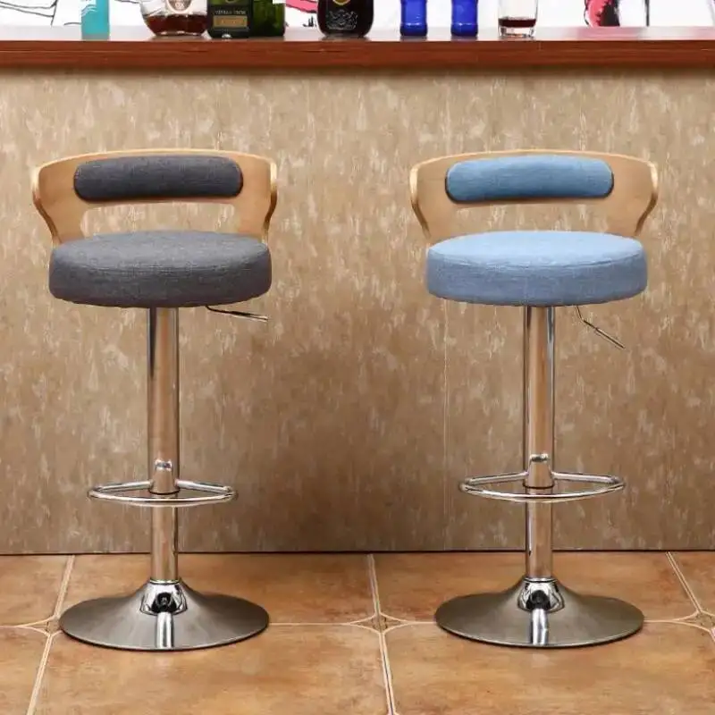 

Nordic Accent Bar Chairs Stool Minimalistic Simple Adjustable Design Bar Chairs Modern Rotate Chaises Salle Manger Furniture