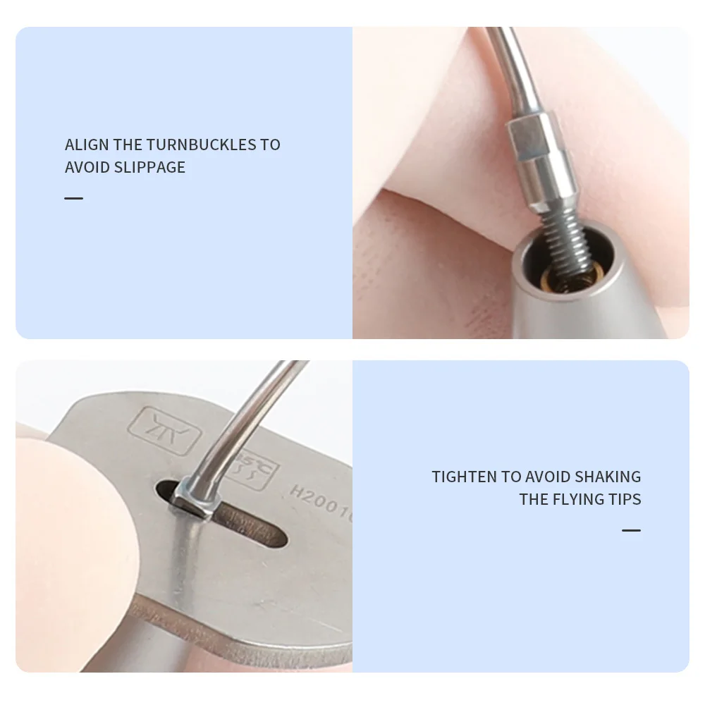 AZDENT Dental Air Scaler Handpiece Sonic S Integrated Spray Scaling Removal Calculus Stain with 3 tips