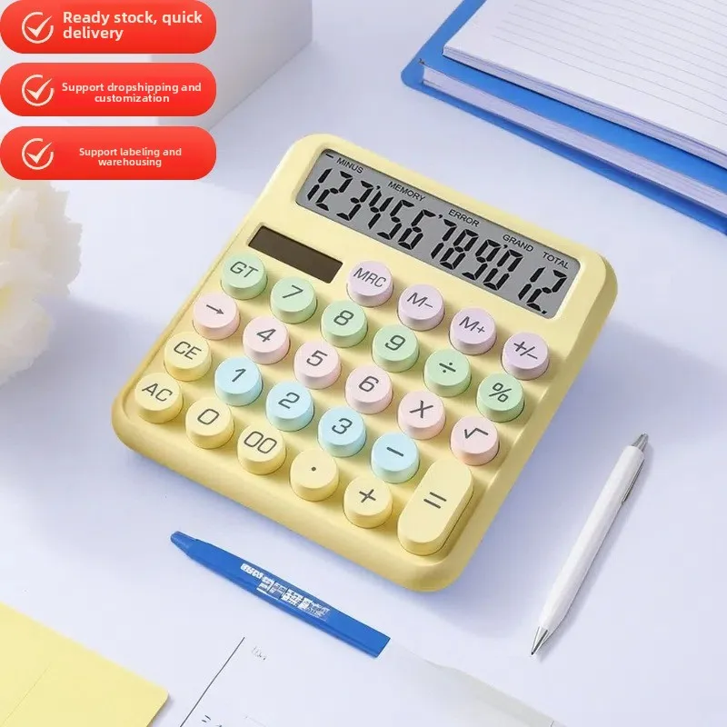 Best-Selling Dopamine Mechanical Keyboard with Calculator Function: Dual-Power, High Aesthetic, Multi-Functional for Office