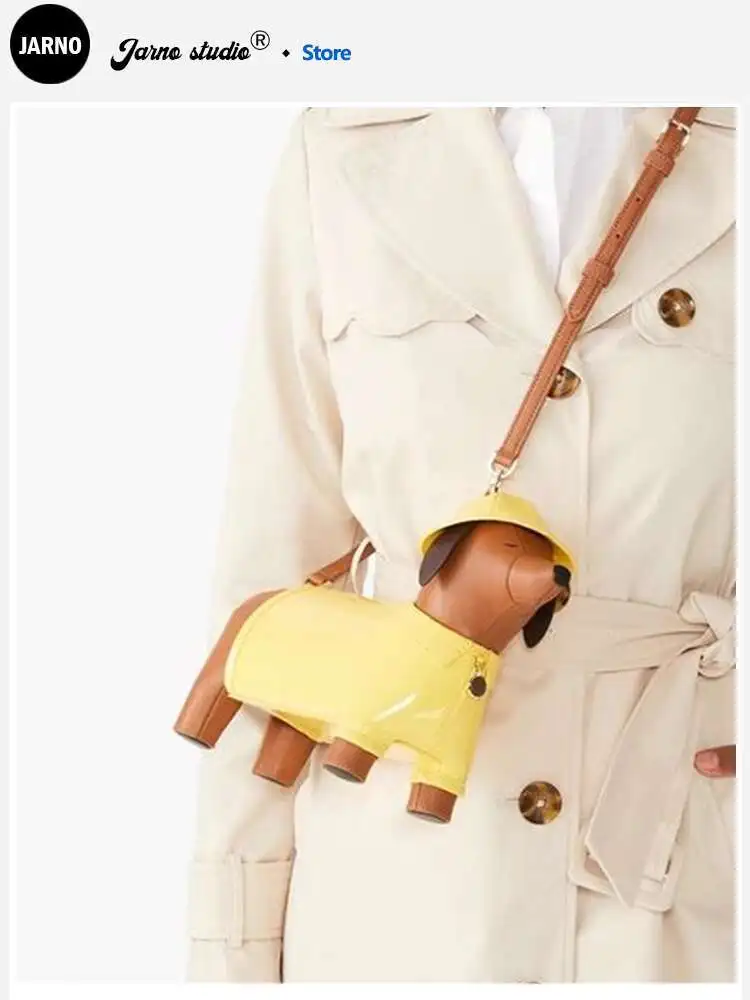 Spring/Summer New Personalized Creative Cute And Funny Hunting Dog Shaped Dog Bag Crossbody Bag Design Sense Niche Bag