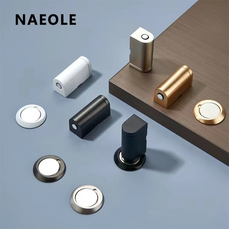 Door Suction Anti-collision Home Bathroom Bedroom Door Stop Door Resistance Strong Magnetic Door Free of Punching Ground Suction