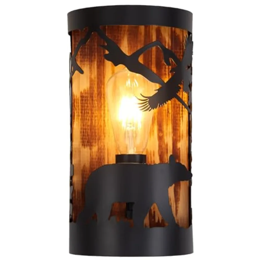 

Rustic Wall Sconces, Farmhouse Indoor Wall Light Fixtures, E26 Base Modern Industrial Wall Lamp Lighting Fixture for Bedroom, L