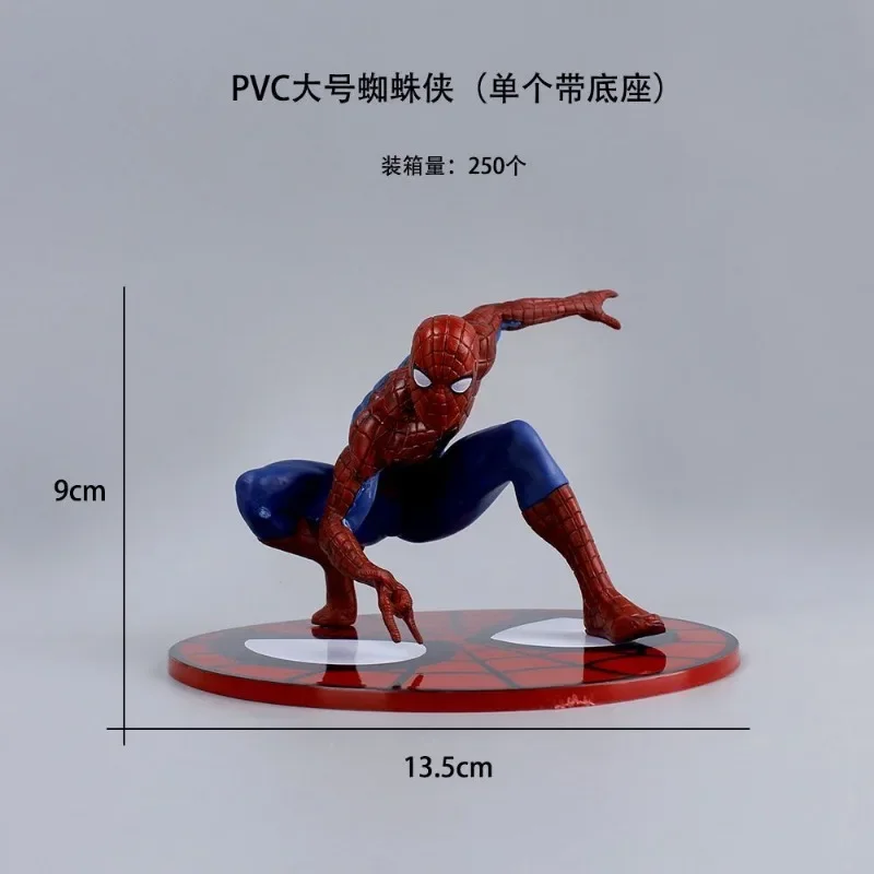 Figurine d'action de dessin animé Avengers, Spider Man, services.com America, modèle de main cancers, étui de bureau à la mode, ornement, cadeau de Noël