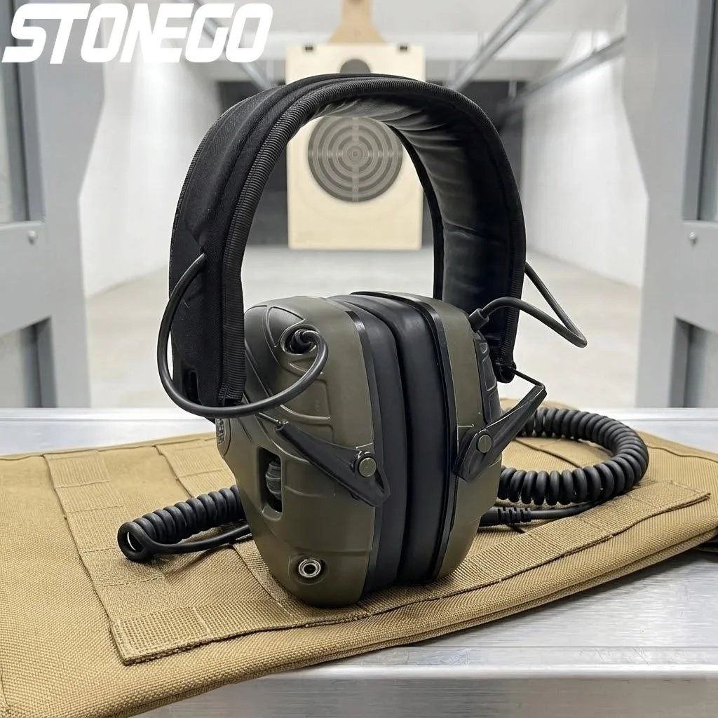 

Outdoor Tactical Electronic Shooting Earmuff Antinoise Sound Amplification Hearing Protection Foldable Headset