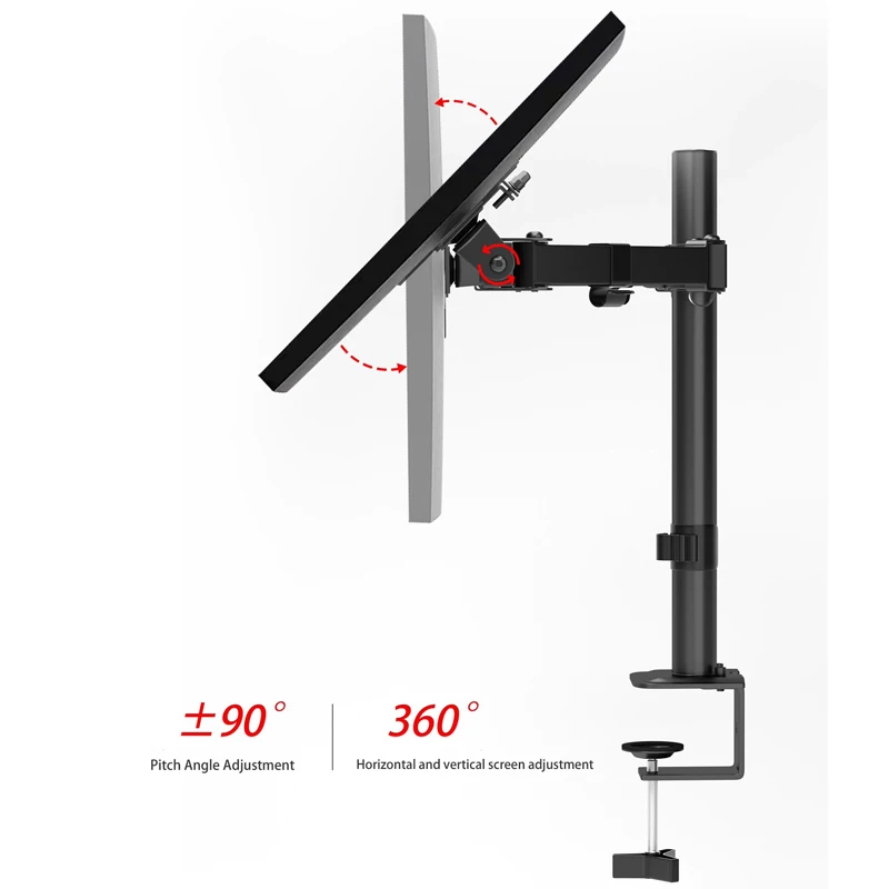 Imagem -06 - Monitor Stand Braço para 1327 Tela Suporte Display Suporte de Montagem 2-9kg Desktop Suporte Monitor Duplo Braço Robótico pc