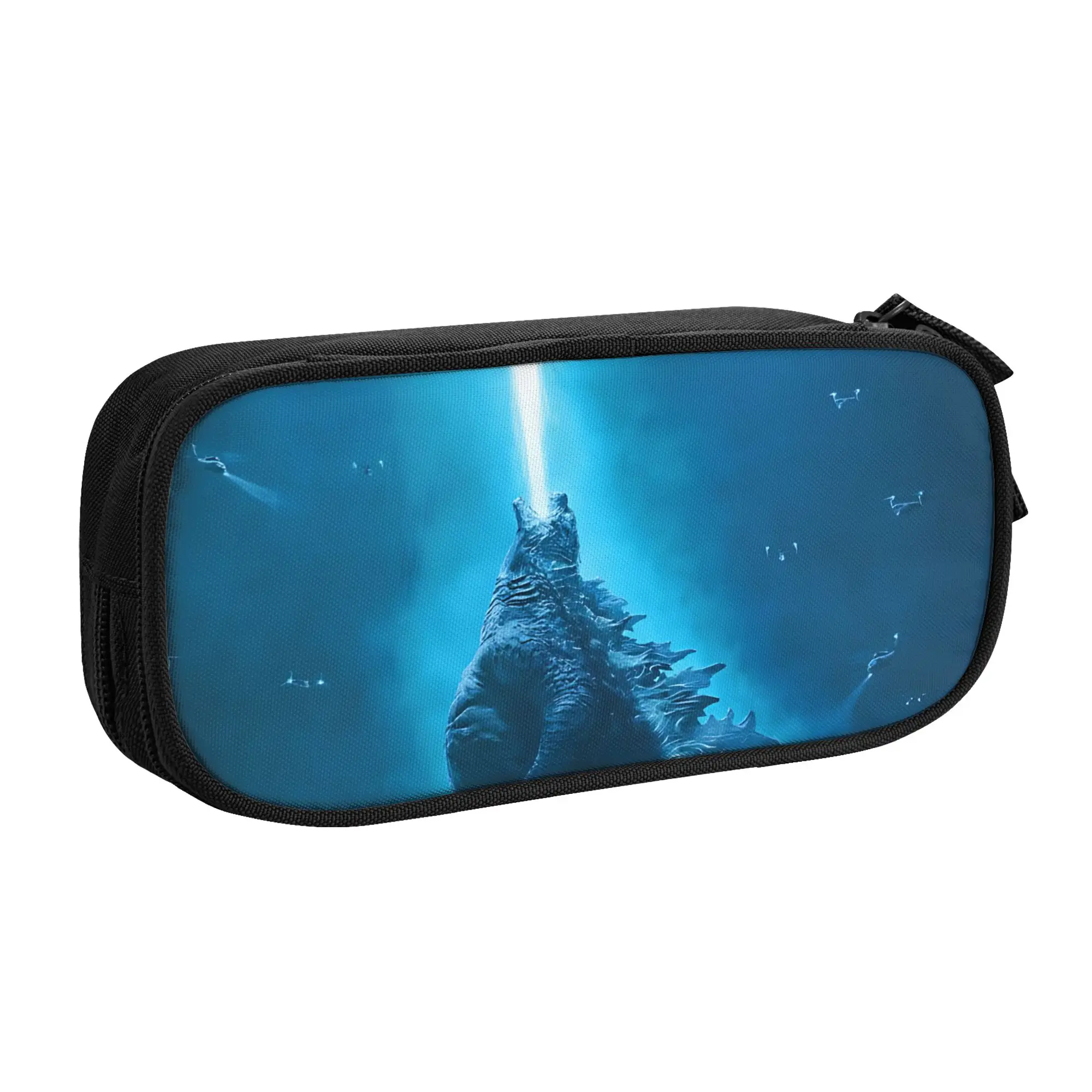 1 Piece Sky Pencil Cases Pen Holder Storage Stationery GODZILLA Supplies Large Storage Pen Box Pencil Bag for Students