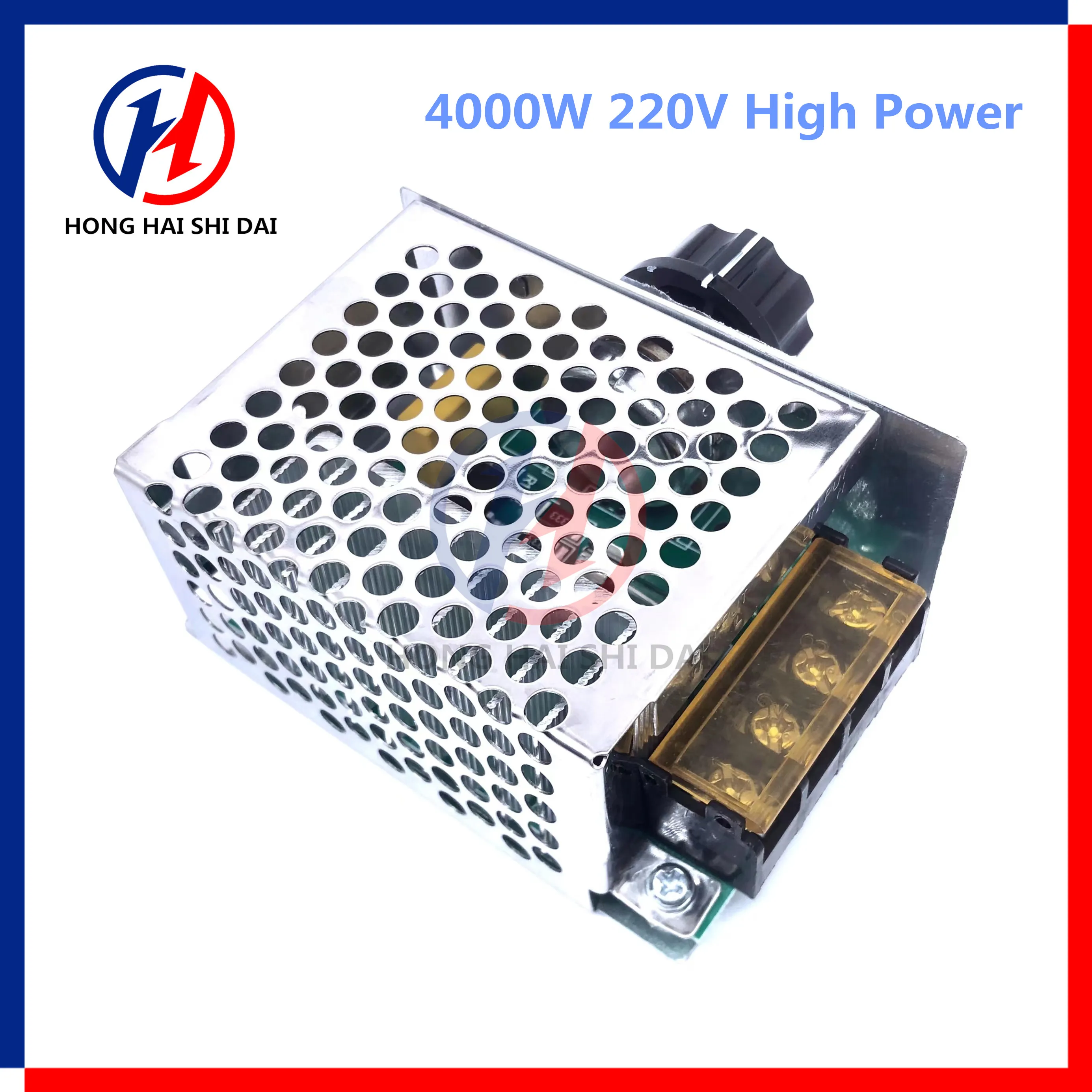 Professional Voltage Regulators 4000W 220V High Power SCR Speed Controller Electronic Voltage Regulator Governor Thermostat