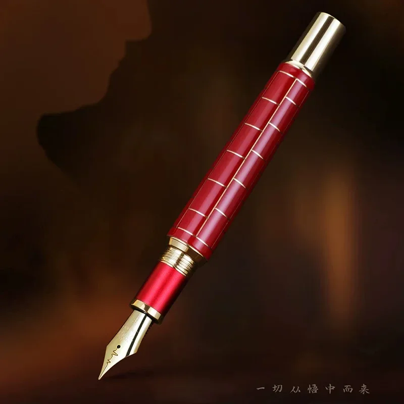 

JINHAO Metal Carving Fountain Pen,Smooth Writing EF/F/M Heartbeat Pen Tip Calligraphy Business Signature Advanced Stationery