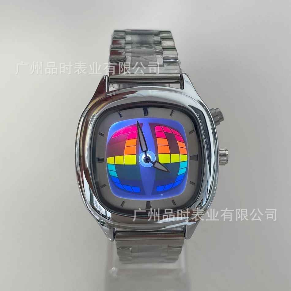 Y2K メンズクォーツ時計ファッション高級防水デジタルダイヤルスクエアデザインシニアスタイル新しいナイトライトメンズデジタル腕時計