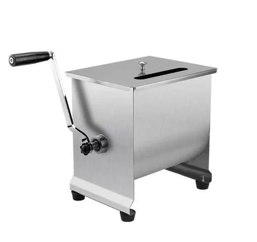 Small Hand Food Stuffing Filling Mixer Blender 20L Commercial Manual Stainless Steel Meat Mixing Machine