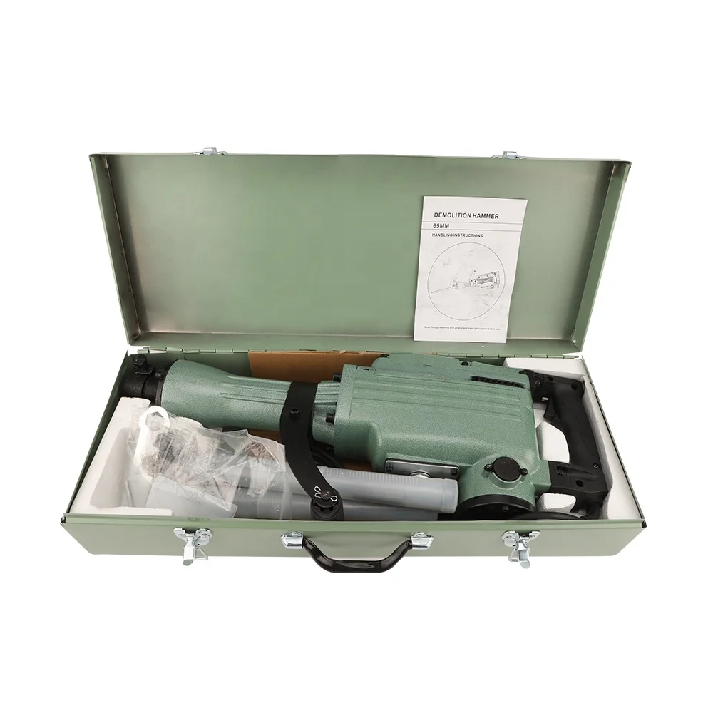 For 1500W 65A Electric Disassembly Hammer 220V Electric Jack Hammer 50J Breaker Hammer PH65A