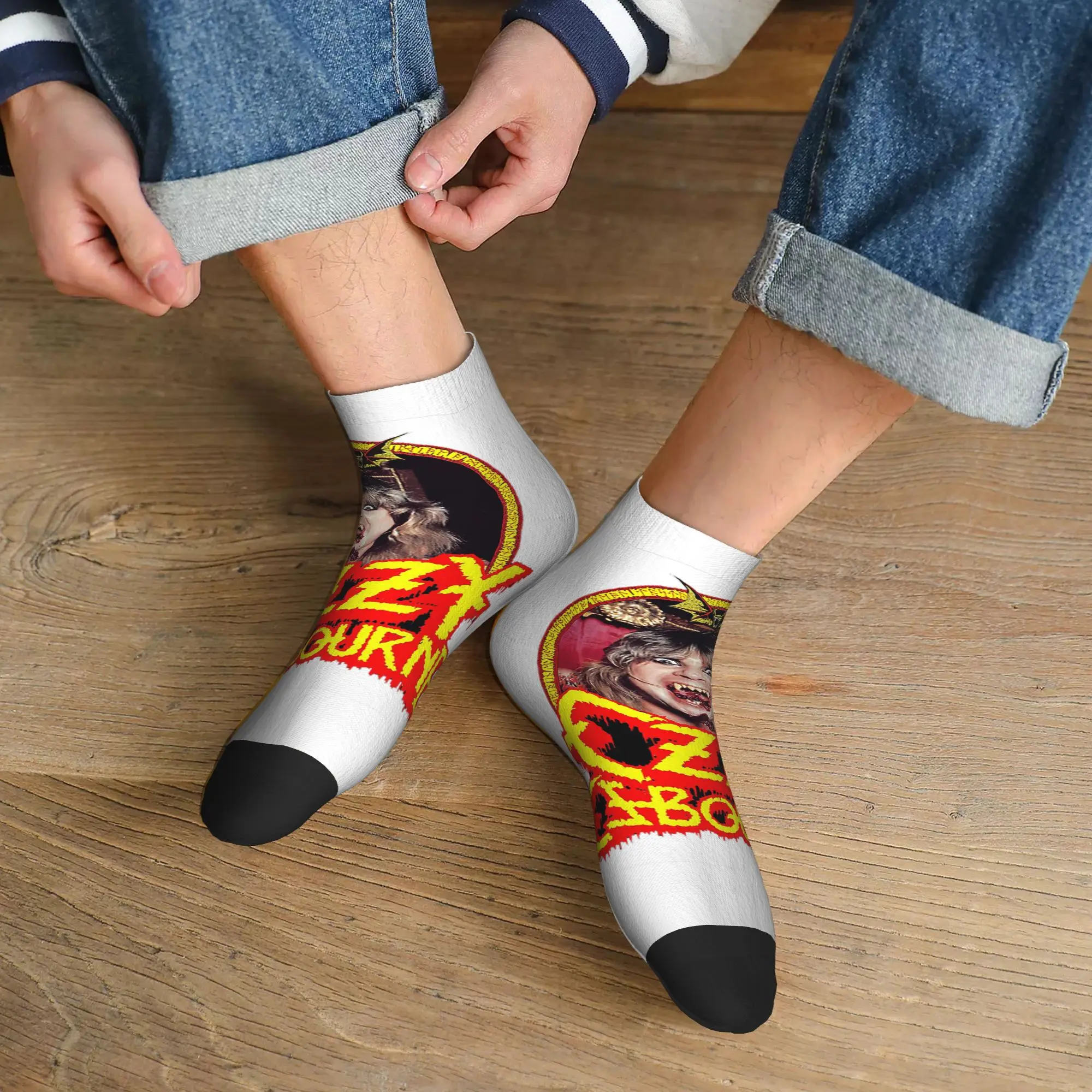 オジー・オズボーン マーチ プリンス・オブ・ダークネス ソックス 原宿 吸汗ストッキング オールシーズンソックス アクセサリー 男性用 女性用