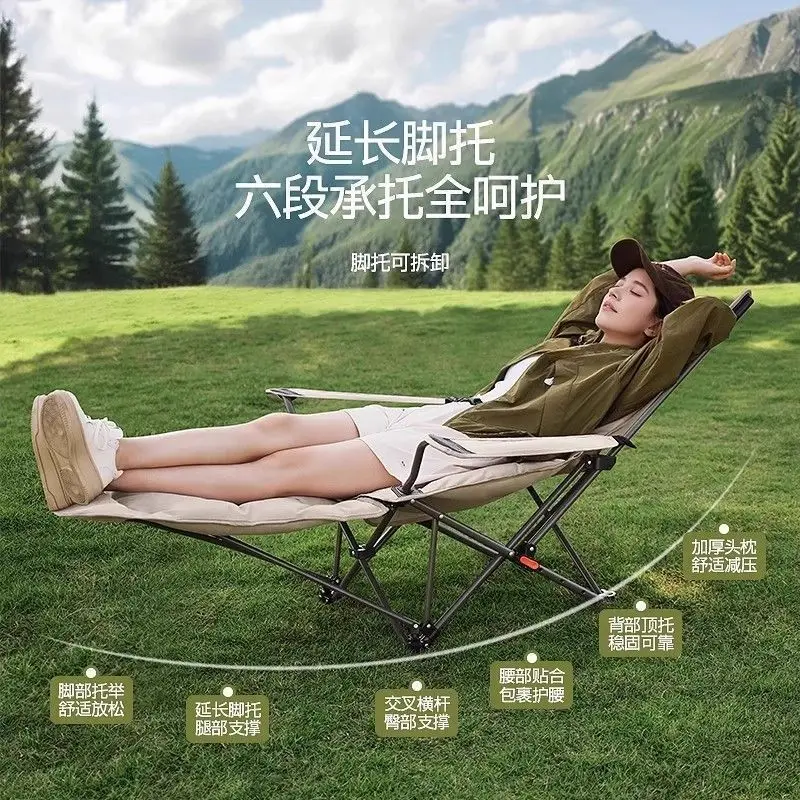 

Adjustable Folding Lengthened Thickened Enlarged Oxford Cloth Four-gear Armrest Recliner Folding Chair Lunch Break Bed