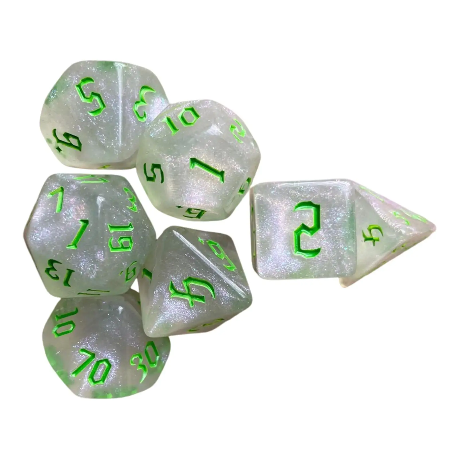 ゲームダイスセット パズルクラフト アクリル多面体ダイス 子供用 教育ロジックゲームや遊びパーティー用