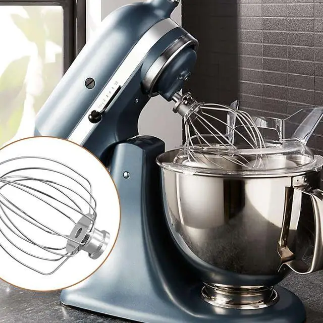 Whisk Attachment for Stand Mixer with Tilting Head, Stainless Steel Egg Cream Stirrer, (Replacement K45WW)-A73M image 5